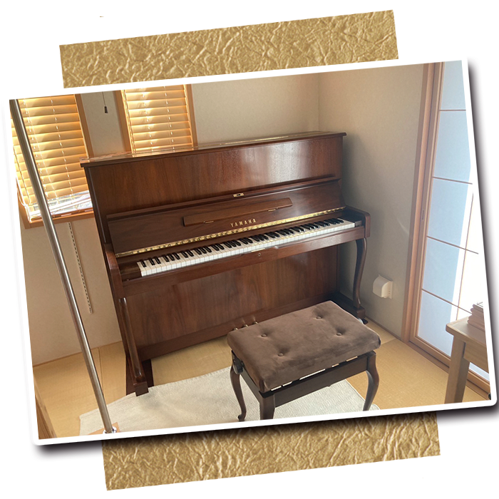 ［東京都在住のお客様　YAMAHA W110BC（アップライトピアノ）］